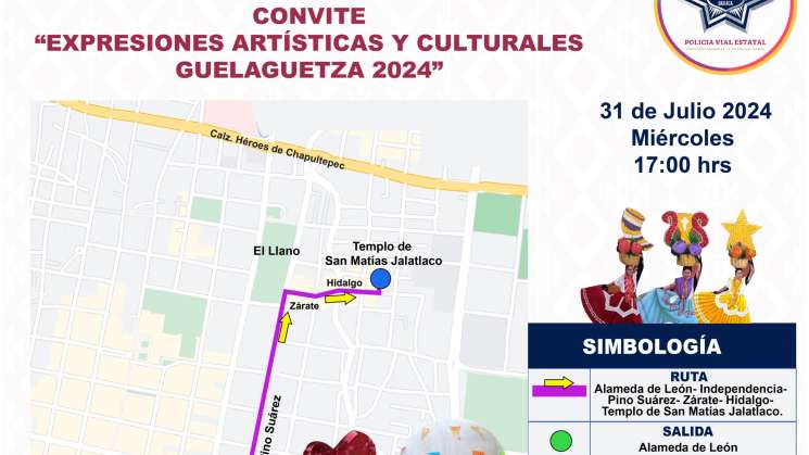 Seguridad y Protección Vial para último convite de Guelaguetza 