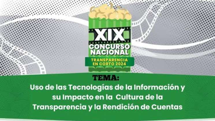 Convocan al XIX Concurso Nacional Transparencia en Corto 2024 