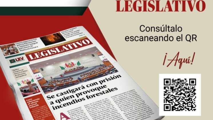 Publica Congreso de Oaxaca 3° edición del Periódico Legislativo