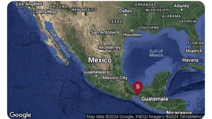  Sin afectaciones por sismo magnitud preliminar 6.3 en Oaxaca 