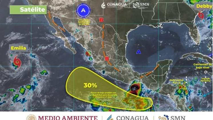 Anuncia SMN temporal de lluvias en 20 entidades del país 