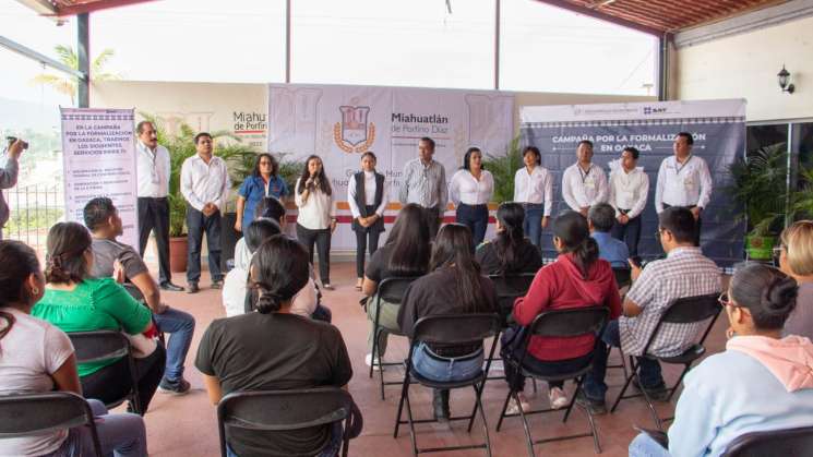 Realiza Sedeco Campaña de Formalización en Oaxaca