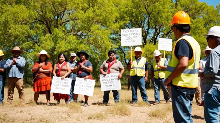 En Tuxtepec comuneros paran empresa petrolera por exploraciones