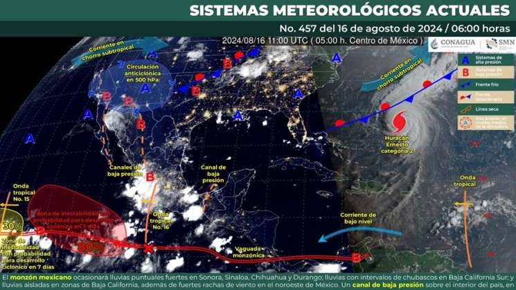 Seguirán lluvias y tormentas para este fin de semana en Oaxaca 