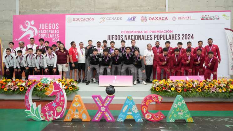  Finalizan los Juegos Nacionales Populares 2024 en Oaxaca  