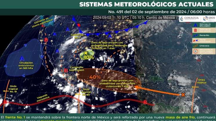 Prevén tormentas durante la tarde-noche de este lunes en Oaxaca 