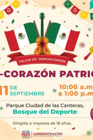  Invitan a participar en talleres del mes patrio 