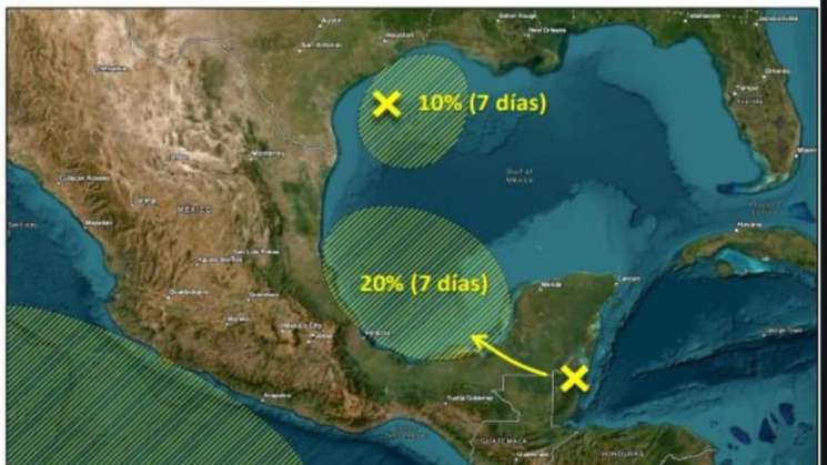 Por frente frío y onda tropical se prevé temporal lluvioso