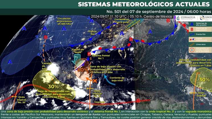 Se prevé temporal de lluvias en Oaxaca para próximos tres días 