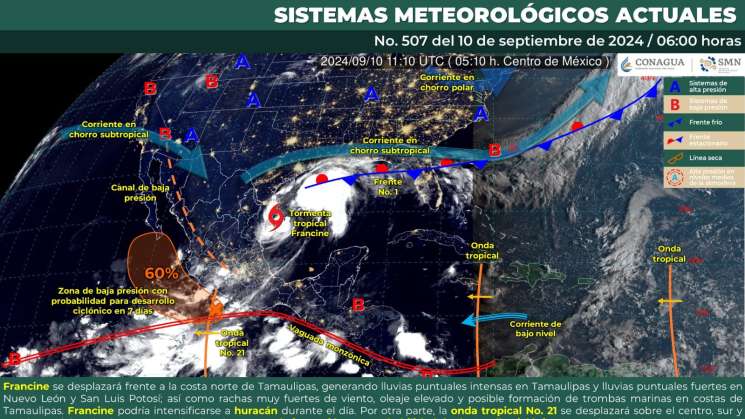  Se mantendrán las lluvias de intensidad variable para Oaxaca 