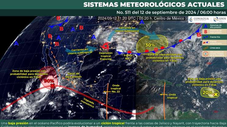 Continuarán lluvias de intensidad variable este jueves en Oaxaca 