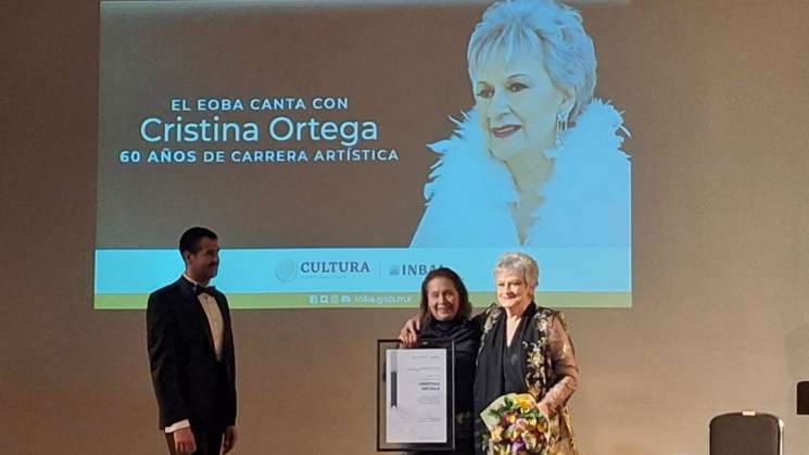 Rinden merecido homenaje a la soprano Cristina Ortega  