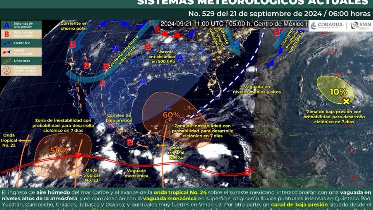  Continuarán lluvias y tormentas en Oaxaca durante este sábado