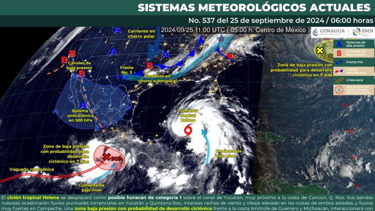 Seguirán lluvias extraordinarias en Oaxaca 