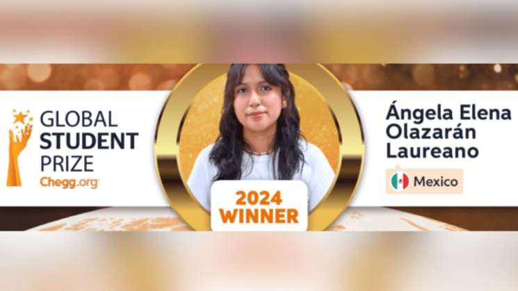 Mexicana gana premio Global Student Prize 2024