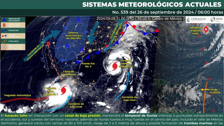  Para este jueves persistirá temporal lluvioso en Oaxaca 