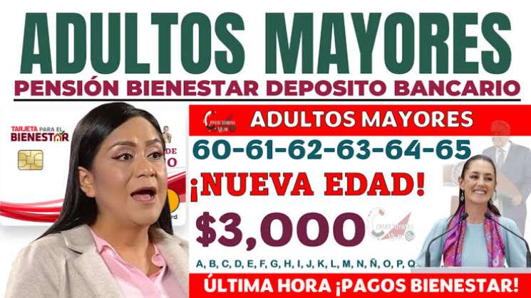 Secretaria de Bienestar anuncia pensión para adultos 60-64