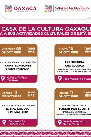  CCO brinda exposiciones, cursos y conciertos durante octubre  