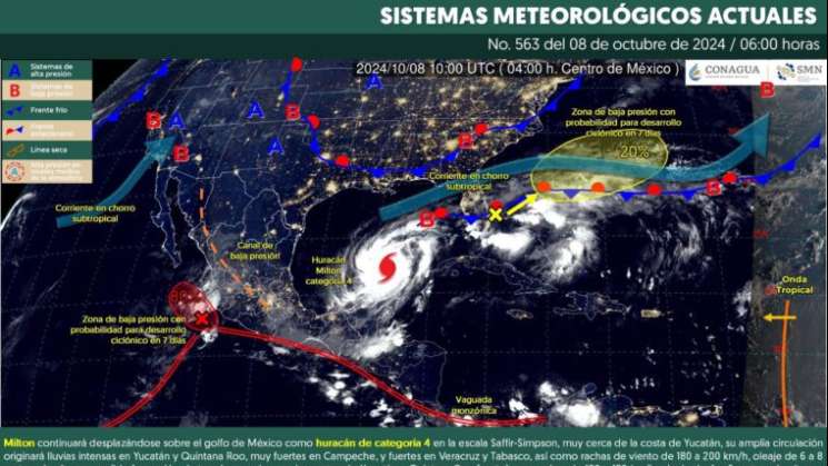 Seguirán tormentas locales fuertes para Oaxaca