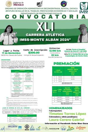 17 de Noviembre, XLI atlética IMSS – Monte Albán 