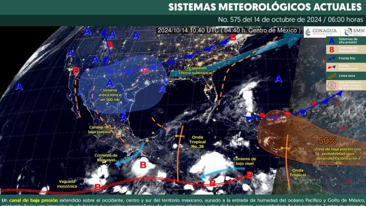 Se prevén temperaturas bajas y refrescamiento térmico en Oaxaca 