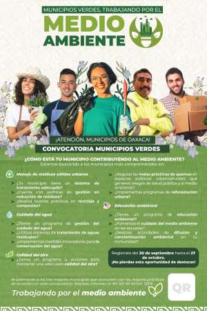 Emiten convocatoria para municipios con prácticas ambientales