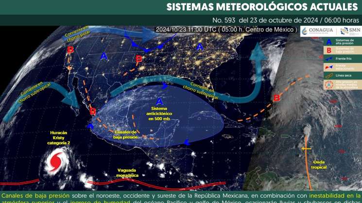 Se prevén lluvias ligeras en zonas montañosas de Oaxaca 