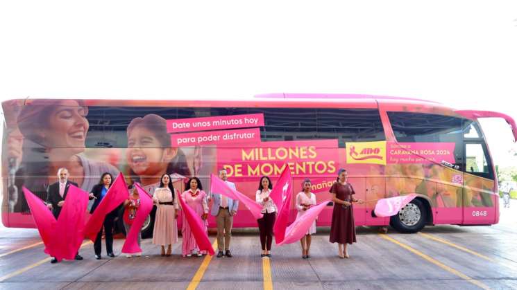 Arranca Caravana Rosa ADO para la prevención del cáncer de mama 