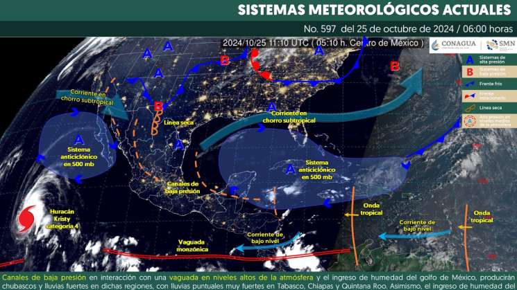 Seguirán lluvias este fin de semana en territorio oaxaqueño