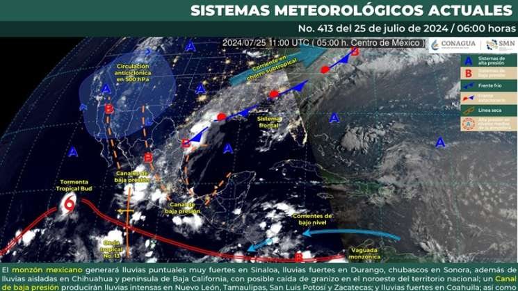 Continúan lluvias en Oaxaca para este jueves    