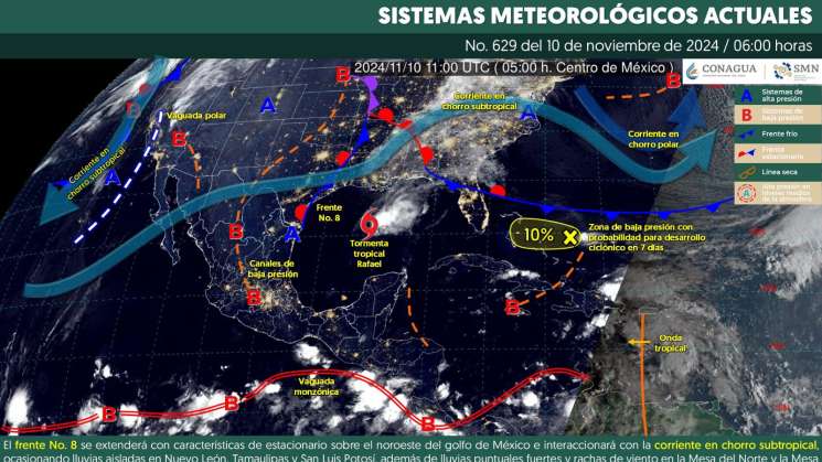 Frente frío 8 mantendrá frío leve en zonas altas de Oaxaca 