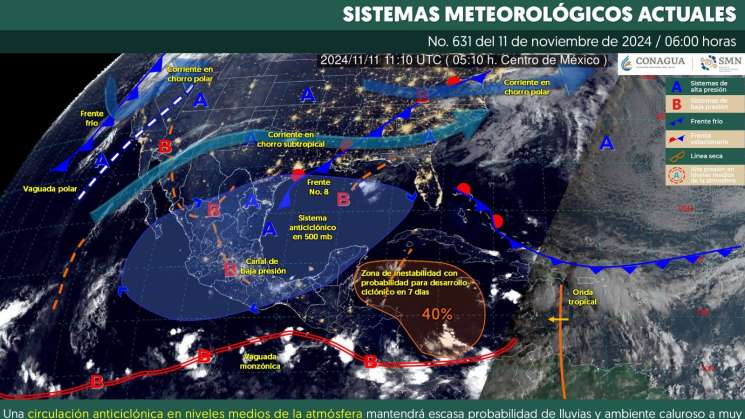 Se prevé tiempo estable para este inicio de semana en Oaxaca     