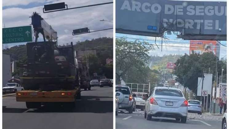 Grúa rompe puente del Mercado Zonal Las Flores, sin circulación 