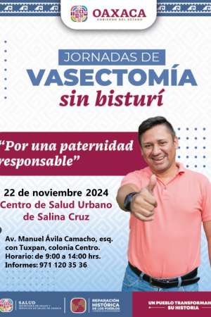  Invita SSO a Jornadas de Vasectomía sin bisturí gratuitas 