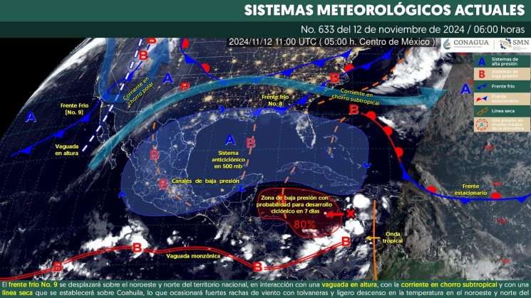 Continuará tiempo estable para territorio oaxaqueño este martes  