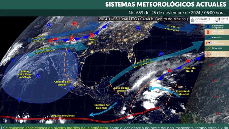 Se prevé descenso de temperaturas al amanecer y noche en Oaxaca 