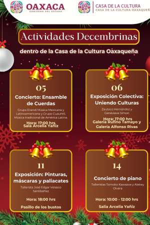 Inician festividades decembrinas en la CCO 