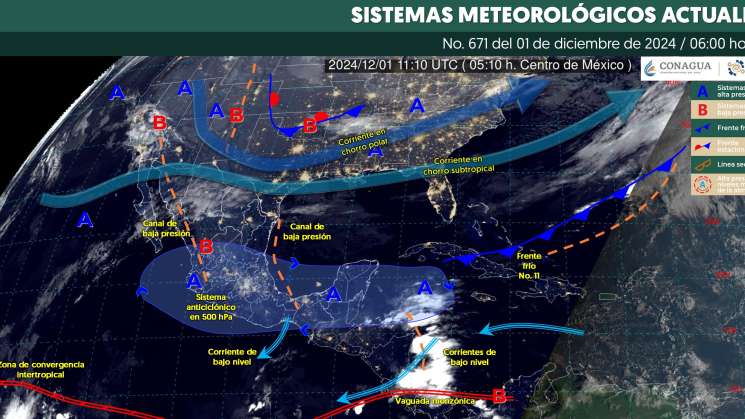 Pronostica lluvias puntuales fuertes en Oaxaca 