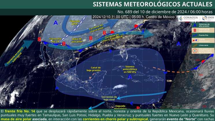 Se pronostica tiempo estable en territorio oaxaqueño este martes