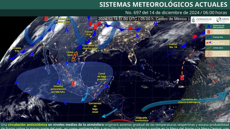 Permanecerá ambiente frío para este sábado en Oaxaca   