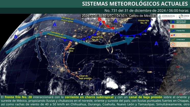 Permanecerá ambiente frío para este último día del año en Oaxaca 