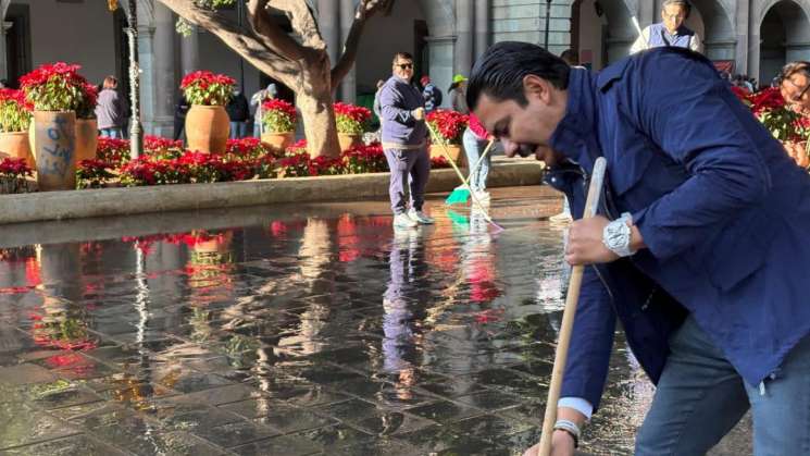 Arranca Ray Chagoya los tequios vecinales en la ciudad de Oaxaca