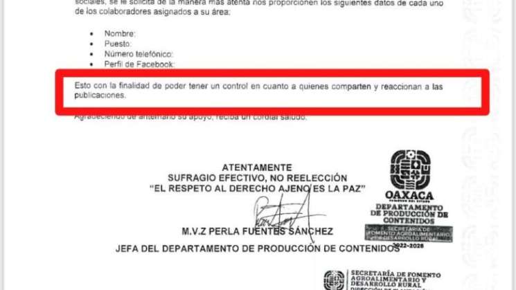 Pide  Sefader y Comunicación Social renuncia de personal corrupto