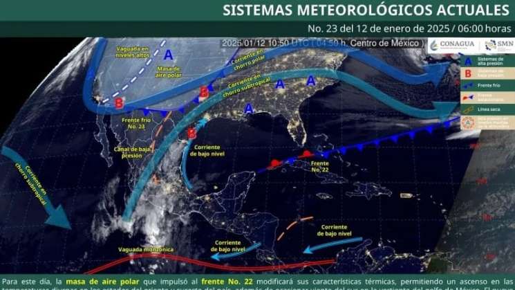 Nuevo frente frío dejará bajas temperaturas y lluvias en Oaxaca 