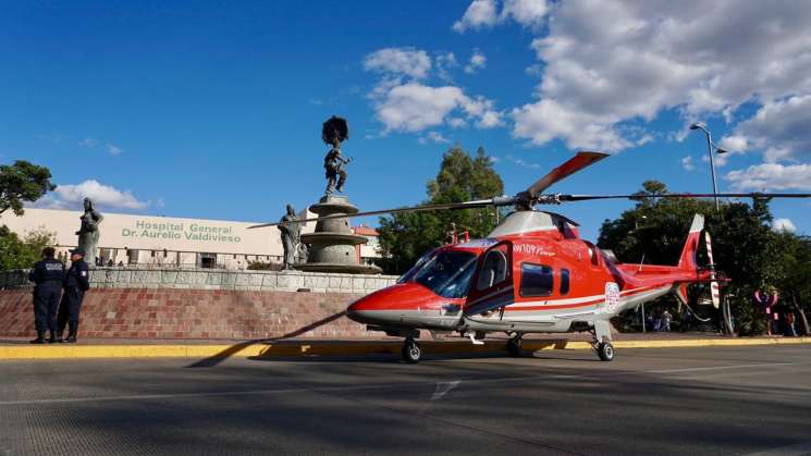 Realizan segundo traslado aéreo directo al Hospital General 