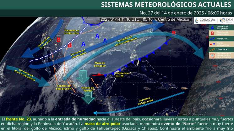 Lluvias aisladas y ambiente frío se pronostican para Oaxaca 