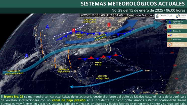 Frente frío 23 mantendrá ambiente frío a muy frío en Oaxaca