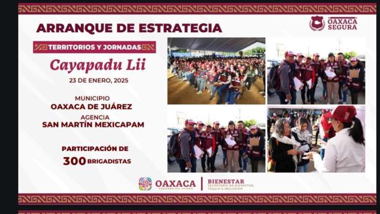 Llega Cayapadu Lii a casi 7 mil hogares oaxaqueños 