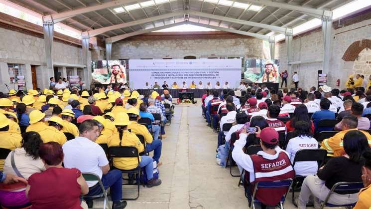 Gobierno de Oaxaca cierra filas en prevenir incendios forestales