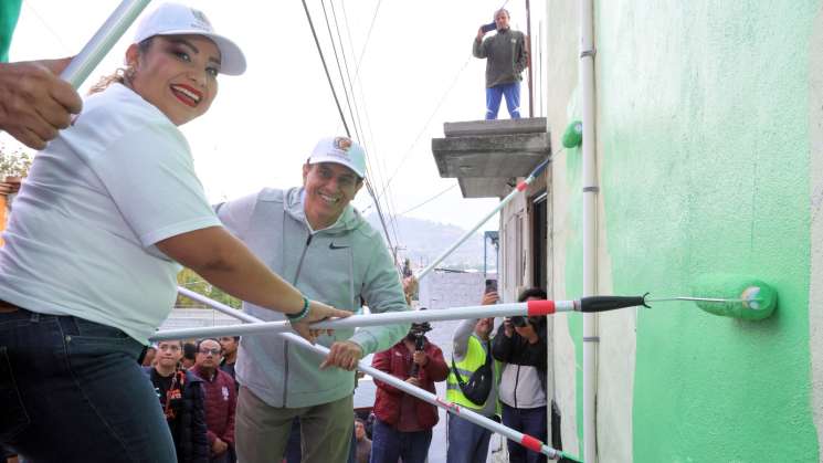 Salomón Jara lidera Mega Tequio para embellecer 400 fachadas     